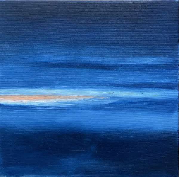 Lignt in Darkness First, 30x30 cm, oil on canvas - soukromá sbírka Praha