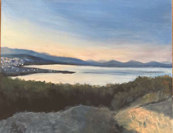 Seascape, from Chapelle de la Garoupe, 40x50 cm, oil on canvas