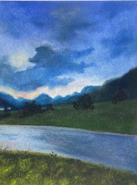 Stormy Weather, 40x30 cm, pastel on paper